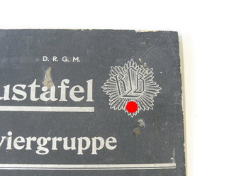 Luftschutz Haustafel, Pappe 33 x 47cm