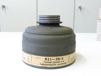 S-Filtereinsatz für den zivilen Luftschutz, neuwertiges Stück in der originalen Umverpackung