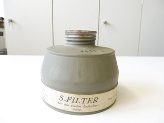 S-Filter für den zivilen Luftschutz, Hersteller Dräger Werke, Neuwertiger Zustand in der originalen Umverpackung