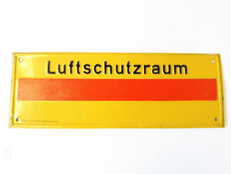 Blechschild Luftschutzraum Originallack, 42 x 15cm