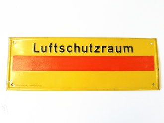 Blechschild " Luftschutzraum" Originallack, 42 x 15cm