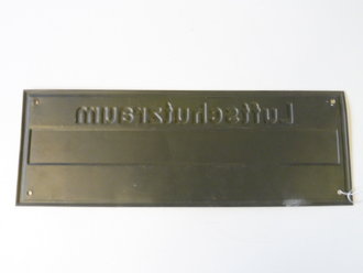 Blechschild " Luftschutzraum" Originallack, 42 x 15cm