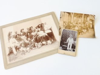Boxeraufstand, 3 Fotos von Deutschen und Internationalen Truppen.