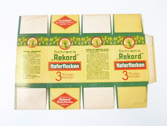 Verpackung "  Schram´s Rekord Haferflocken...