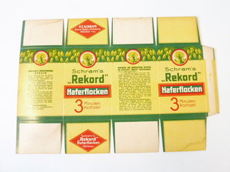 Verpackung "  Schram´s Rekord Haferflocken...