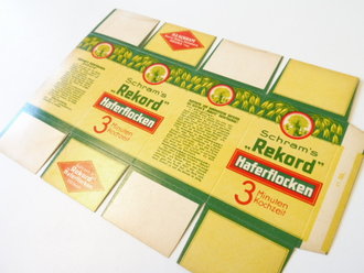 Verpackung "  Schram´s Rekord Haferflocken...