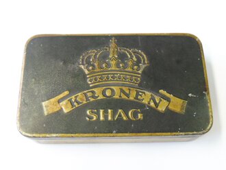 Blechdose "Kronen Shag" Tabak, leer