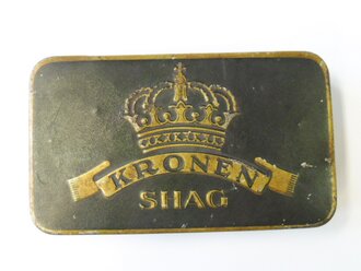 Blechdose "Kronen Shag" Tabak, leer