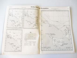 Atlas der Dichte des Meerwassers - Weißes Meer und Murmanküste, Stempel entnazifiert, Kriegsmarine