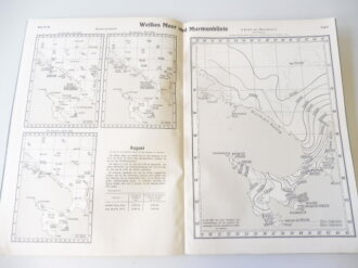 Atlas der Dichte des Meerwassers - Weißes Meer und Murmanküste, Stempel entnazifiert, Kriegsmarine