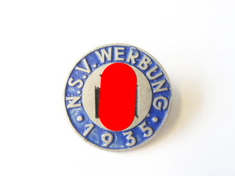 5625h, NS Volkswohlfahrt Abzeichen " NSV Werbung 1935"