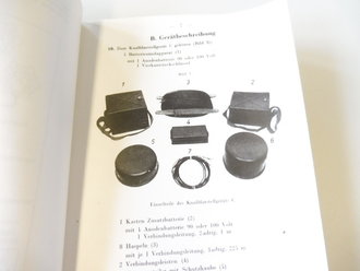 D 405/2 Knalldarstellgerät C, Gebrauchsanleitung vom 25.08.44. Alte Kopie in Bibliotheksbindung, 16 Seiten