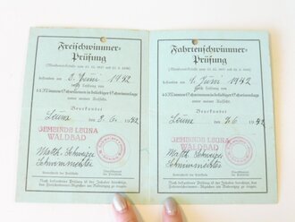 HJ, Nachlass eines Ober Hordenführers aus Bernburg, diverse Ausweise sowie 2 Luftwaffenhelfer Zeugnisse