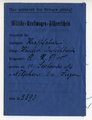 Militär Kraftwagen Führerschein Nr. 3893 datiert 1918