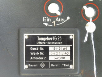 Luftwaffe, Gehäuse Tongeber TG.25 ( für FuG25 ). LN 28801, Originallack