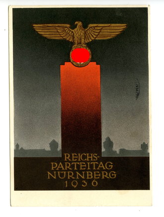 Propaganda Postkarte Reichsparteitag Nürnberg 1936,...