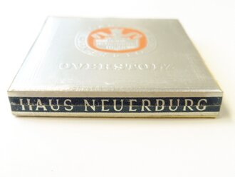 Schachtel Zigaretten " Overstolz" ungeöffnet , Steuerbanderole mit Hakenkreuz, aus der originalen Umverpackung