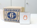 Schachtel Zigaretten " Overstolz" ungeöffnet , Steuerbanderole mit Hakenkreuz, aus der originalen Umverpackung