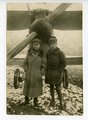 1. Weltkrieg, Foto einer deutschen Besatzung vor Maschine 10,5 x 15,5cm