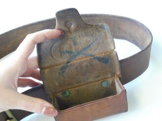 U.S. M1902 Garrisson belt with box dated 1903, Länge des Riemens 94 cm