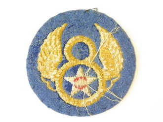 U.S. Army Air Forces, 8th Army shoulder patch ( stationed in England ) most likely British made