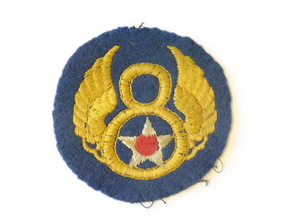 U.S. Army Air Forces, 8th Army shoulder patch ( stationed in England ) most likely British made