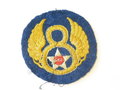 U.S. Army Air Forces, 8th Army shoulder patch ( stationed in England ) most likely British made