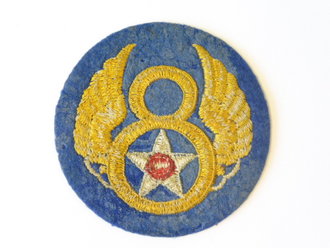 U.S. Army Air Forces, 8th Army shoulder patch ( stationed in England ) most likely British made