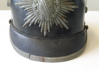 Sachsen, feldgraue Pickelhaube für Mannschaften , Kammerstück 139.R