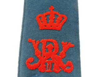 Preussen, einzelne Schulterklappe für Mannschaften im Infanterie Regiment 145 Metz. Gesamtlänge 15,5cm