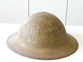 U.S. WWI steel helmet , British made Brodie helmet for the U.S. Original paint, named