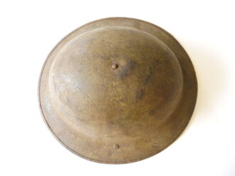 U.S. WWI steel helmet , British made Brodie helmet for the U.S. Original paint, named