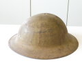 U.S. WWI steel helmet , British made Brodie helmet for the U.S. Original paint, named