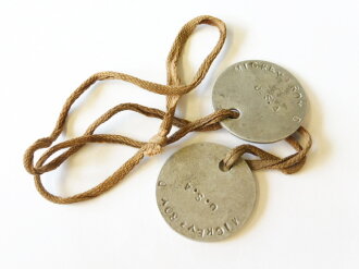 U.S. WWI dog tag set