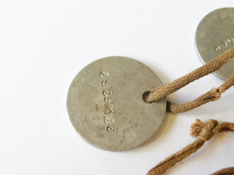 U.S. WWI dog tag set