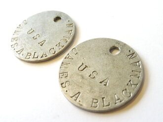 U.S. WWI dog tag set