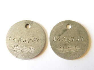 U.S. WWI dog tag set