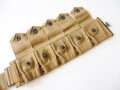 U.S.WWI Mills M1910 Dismounted Rifle Cartridge Belt, early version with elongated eyelets along the left side of the belt