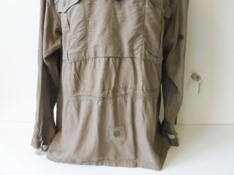 Windbluse für Gebirgstruppen Wehrmacht. Sehr guter Zustand, Kammerstück, Schulterbreite 60 cm, Armlänge 61 cm