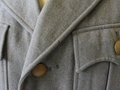 Bundeswehr, Dienstjacke Heer datiert 1960 mit original vernähten "spitzen" Schulterklappen, Schulterbreite 47 cm, Armlänge 65 cm