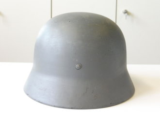 Dänemark, Stahlhelm Zivilschutz, aus umlackierter Stahlhelmglocke der Wehrmacht