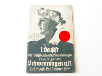 Amtlicher Führer "1. Gaufest des Reichsbundes...