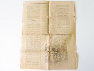 Kriegs-Zeitung Telegramme, datiert 9. Juni 1915, 4 Seiten, gefaltet