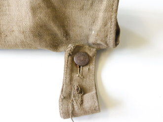 1. Weltkrieg, feldgraue Gasmaskentasche, getragenes Stück