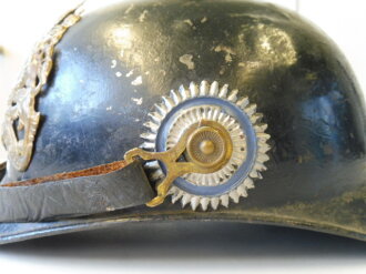 1. Weltkrieg Bayern, Ersatzpickelhaube , Korpus aus Blech, dieser alt überlackiert