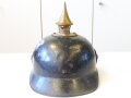 1. Weltkrieg Bayern, Ersatzpickelhaube , Korpus aus Blech, dieser alt überlackiert