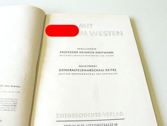 Heinrich Hoffmann- Mit Hitler im Westen, datiert 1940, Umschlag geklebt