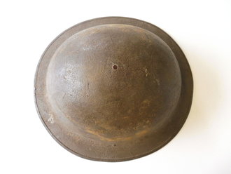 U.S. WWI, M1917 steel helmet, complete with liner and chin strap