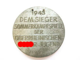 Hitlerjugend,  nicht tragbare Siegerplakette "...