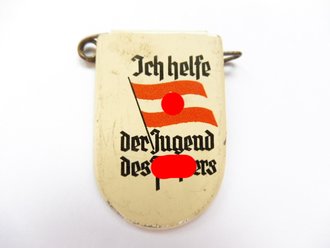 Blechabzeichen " Ich helfe der Jugend des Führers"